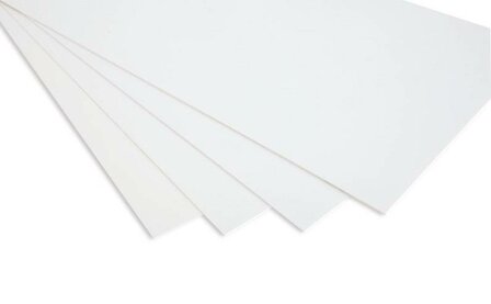 Polystyrol plaat 250x500 mm 0,5mm