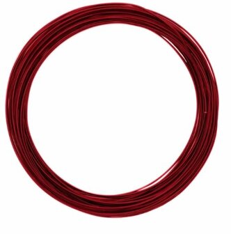 D41211 Aluminium draad 10 meter dikte 1 mm rood