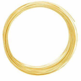 D41312 Aluminium draad 10 meter dikte 1 mm goud