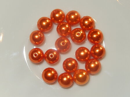 P7229 Glasparel oranje rond 8 mm