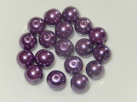 P6513 Glasparel violet rond 8 mm